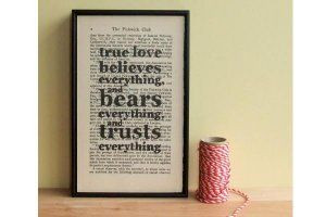 Word Art - Charles Dickens quote by Wall Envy Art. Printed on antique ...