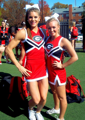 World’s Strongest College Football Cheerleader
