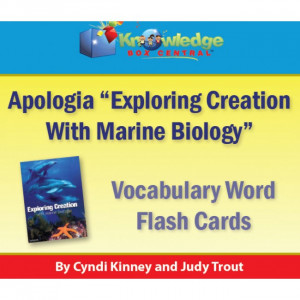 ... Exploring Creation w/ Marine Biology Vocabulary Words Flash Cards