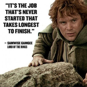Lord of The Rings Inspirational quote