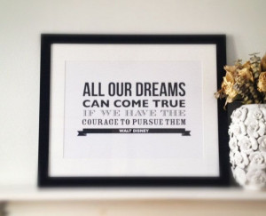 Quote/Sayings Typographical Art Print - A4 - unframed, perfect for ...