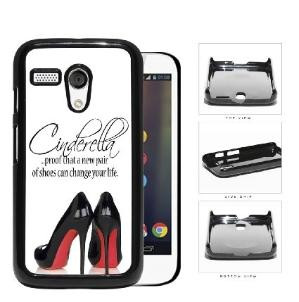 Cinderella Shoes Quote with Black High Heels Red Bottoms hard snap on ...