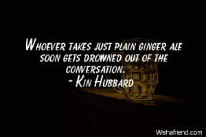 ginger ale and quote