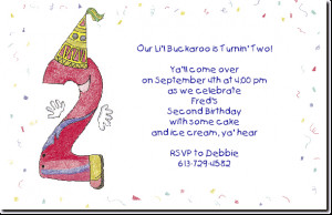 Year Old Birthday Party Invitation
