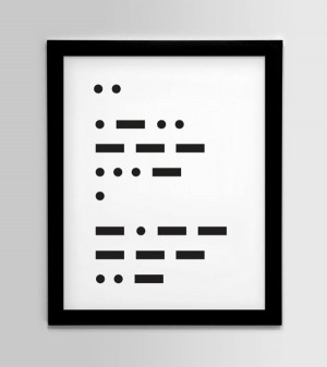 ... morse i love you print who knew love could look so cool in morse code