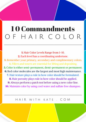 The Ten Commandments of Hair Color, Part 5