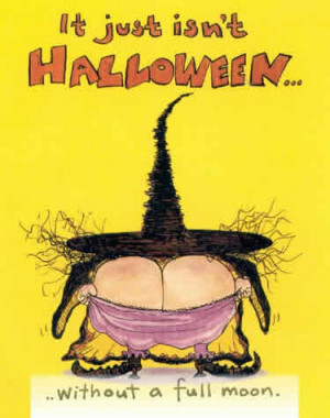 ... full moon, click to enlarge this scary funy witch giving a full moon