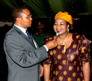 President Jakaya Mrisho Kikwete and his wife First Lady Salma Kikwete