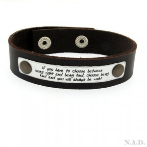 Personalized Quote Bracelet for Men / Gift for Father, Boyfriend