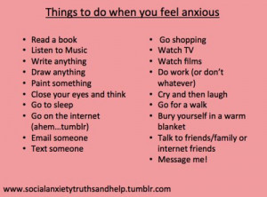 What To Do When You're Feeling Anxious - click through for more tips!!