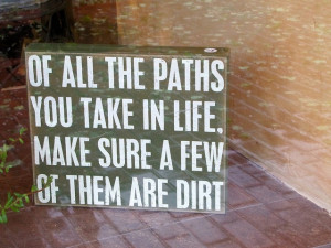 dirt paths