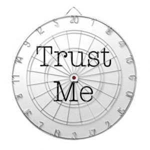 Trust Me Quotes Inspirational Faith Quote Dartboard