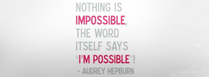 Audrey Hepburn Quote Facebook Profile Covers