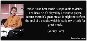 music is impossible to define. Just because it's played by a virtuoso ...
