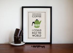 Cathrineholm, Kitchen Art, Coffee Quote, Office Art, Eames, Mid ...