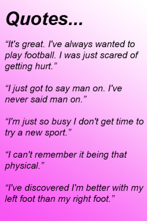 ... great success, with many women coming along and trying out new sports