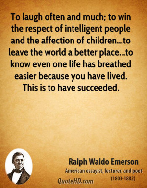 Ralph Waldo Emerson Life Quotes