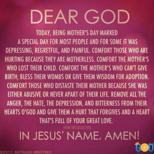Happy Mothers Day Prayer