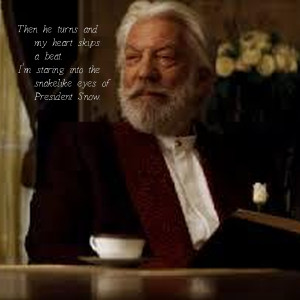 President Snow Catching Fire