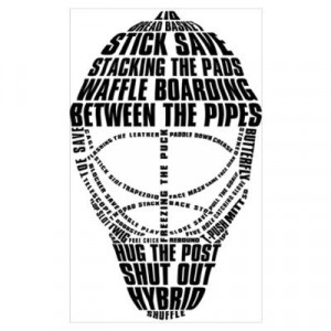 Hockey Goalie Mask Wall Art Poster