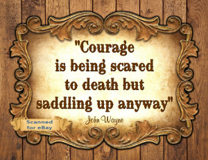 John Wayne Quote Western Cowboy Art Print 