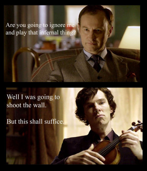 Mycroft Holmes Ignoring Mycroft