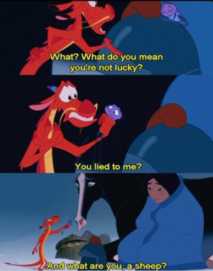 ... Between Mushu and the grandmother I laughed through this whole movie