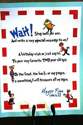 poem dr seuss baby shower invitations dr seuss 1st birthday party dr ...