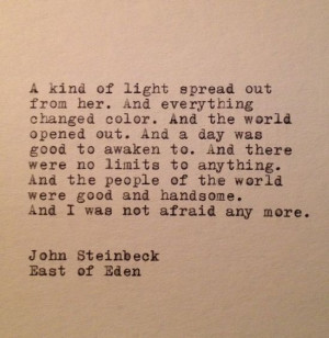 East of Eden Quote Typed on Typewriter by farmnflea on Etsy,