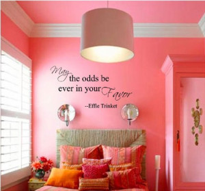 In Your Favor - Effie Trinket - Hunger Games Vinyl Wall Quote Decal ...