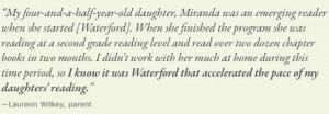 My four-and-a-half-year-old daughter, Miranda was an emerging reader ...