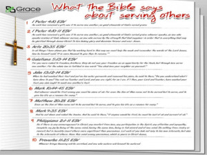 What the bible says about serving others [infographic]