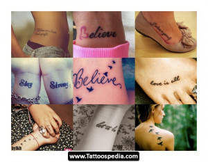 Inspirational Quotes Tattoo Ideas