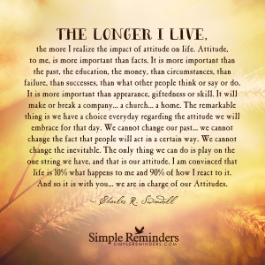 ... charles r swindoll we are in charge of our attitudes by charles r