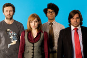 ... Ayoade), Douglas Reynholm (Matt Berry). Image credit: TalkbackThames