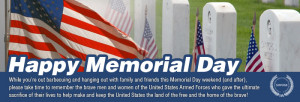 ... Memorial Day” message (banner) to our Veteran Owned Business