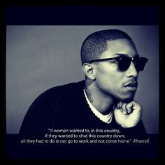 Pharrell Williams-Women are powerful. #quote