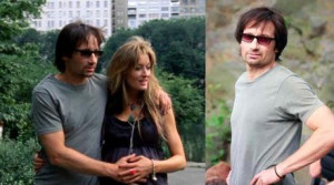 Hank and Karen in New York as Duchovny wears his personal pair of OPs ...