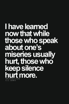 ... more it hurts...but when there are no words left what do you say? More