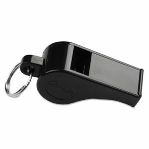 Champion Sports Sports Whistle, Medium Weight, Plastic, Black (CSI601)