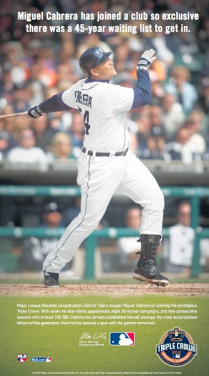 Miguel Cabrera Receives Standing Ovation After Winning First Triple ...