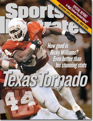 On the Cover: Ricky Williams, Football, Texas Longhorns