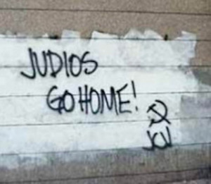 Antisemitic graffiti in Venezuela. (Photo: Wiki Commons)