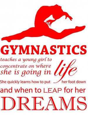 Details about Teaching Gymnastics Quote | Large Kid's Viny Room Wall ...