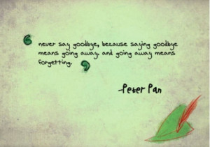 ... pan or second star to the right and straight on till morning peter pan