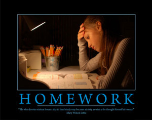 Homework Motivational Poster