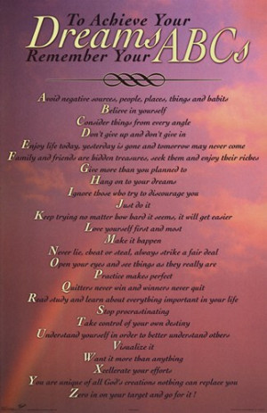 Achieving Your Dreams Quotes http://www.discountpostersale.com/p8609 ...