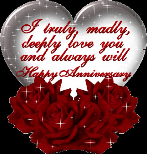 Happy Anniversary honey, I love you!