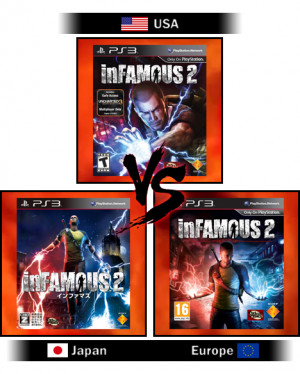 Different cover art styles for the same game in different markets)