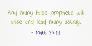 Bible Verses About False Prophets